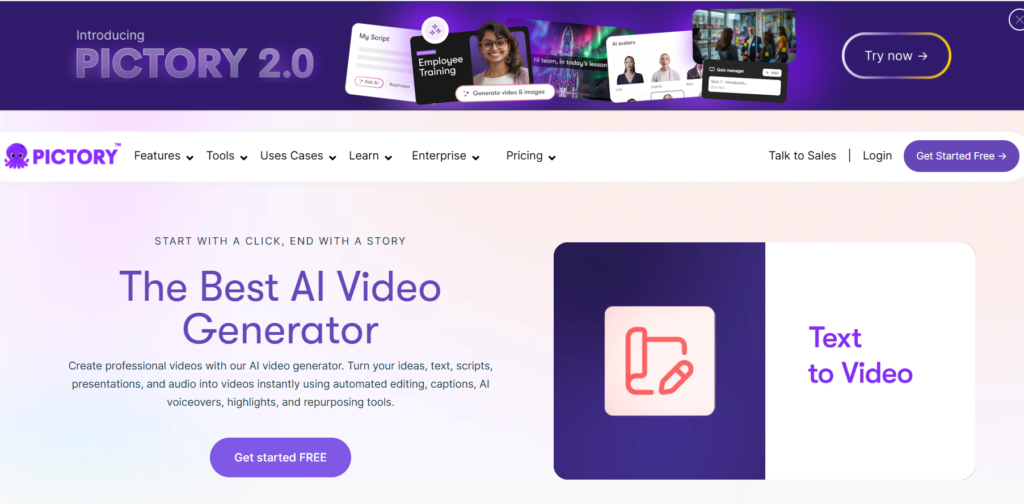 Pictory AI : Powerful AI Video Creation Tool image