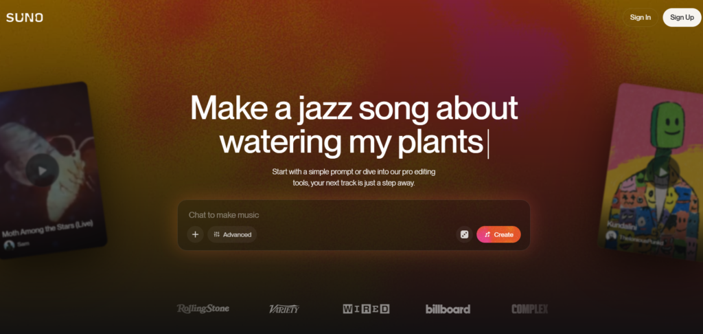 Powerful song generator suno AI features 