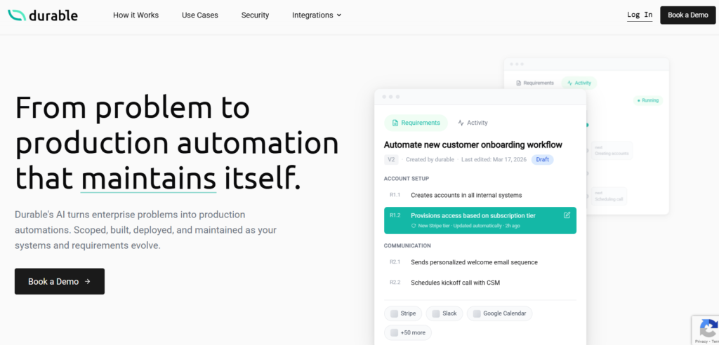 Durable AI : Create a Website in 30 second durable.ai by aitoolify