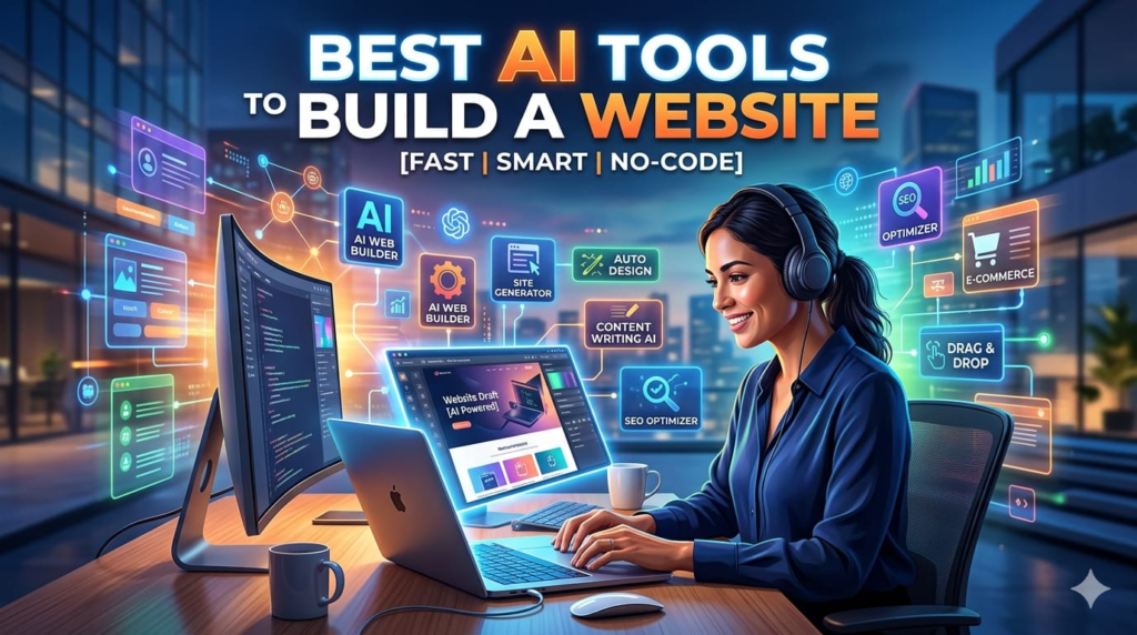 best AI tool to build a website intro image